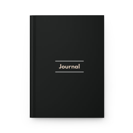 Premium black Hardcover Journal Matte for journaling, notes, study, thought dump, planning - The Elysian Store