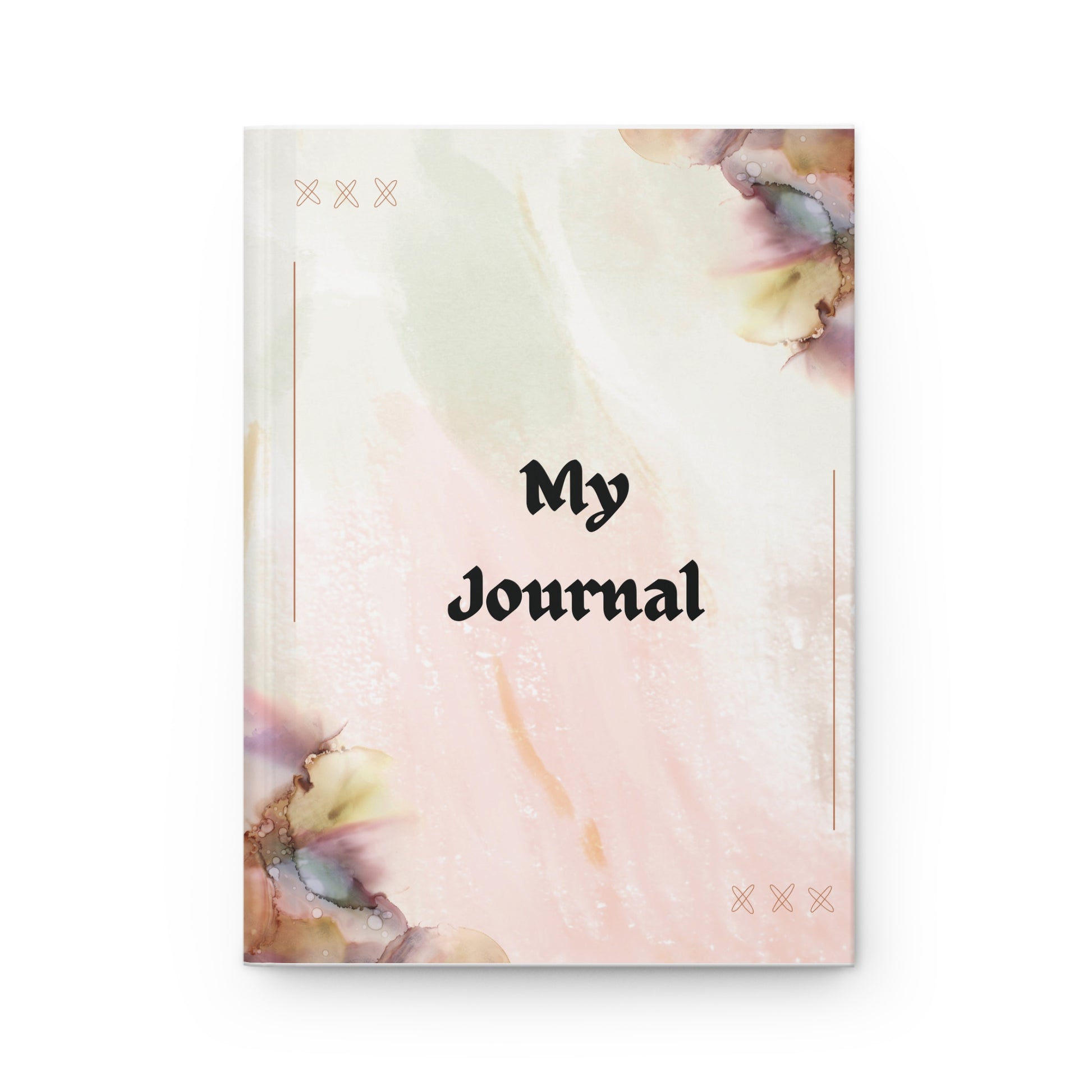 Dreamy Floral Hardcover Journal Matte for journaling, notes, study, thought dump, planning - The Elysian Store