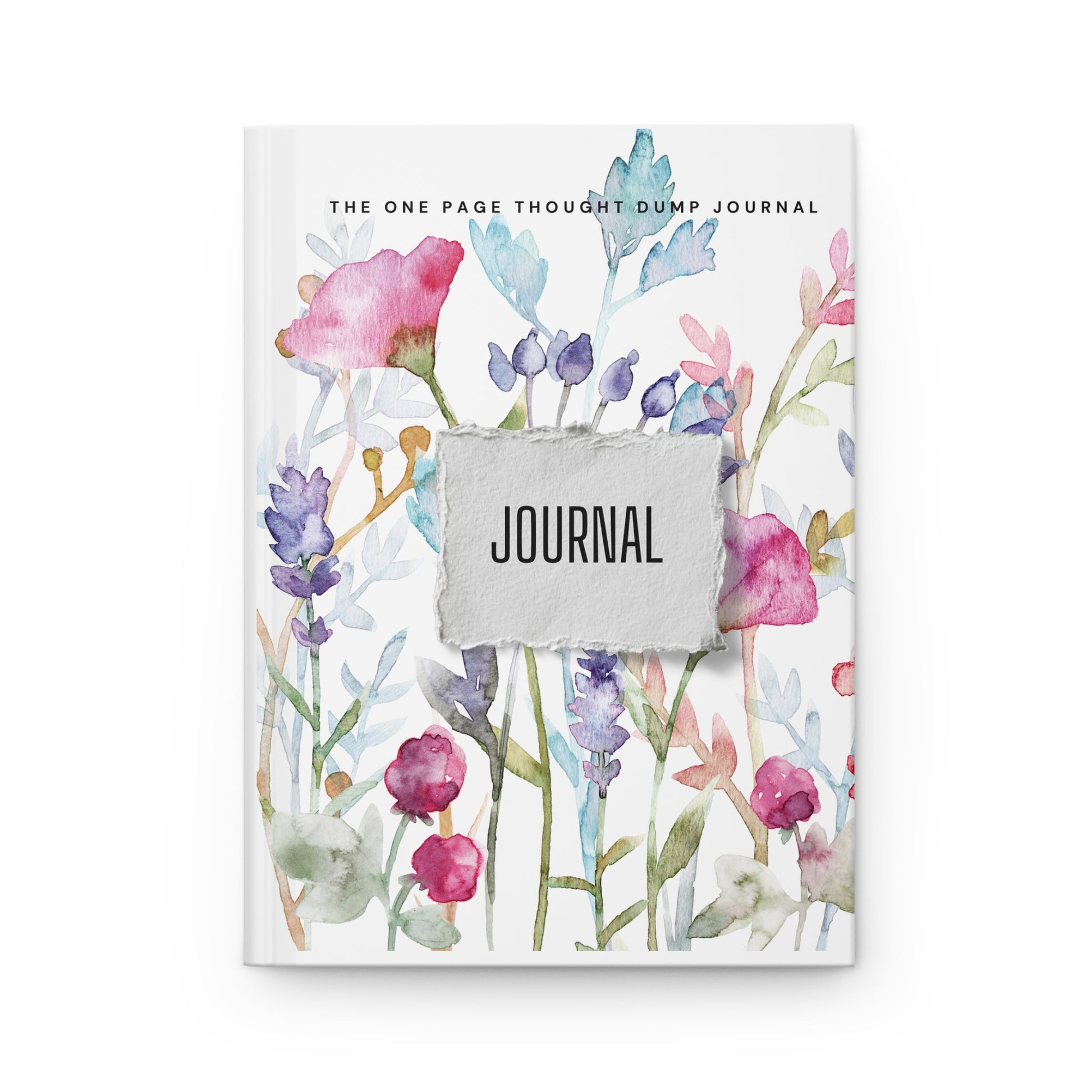 Luxury Floral Hardcover Journal Matte for journaling, notes, study, thought dump, planning - The Elysian Store