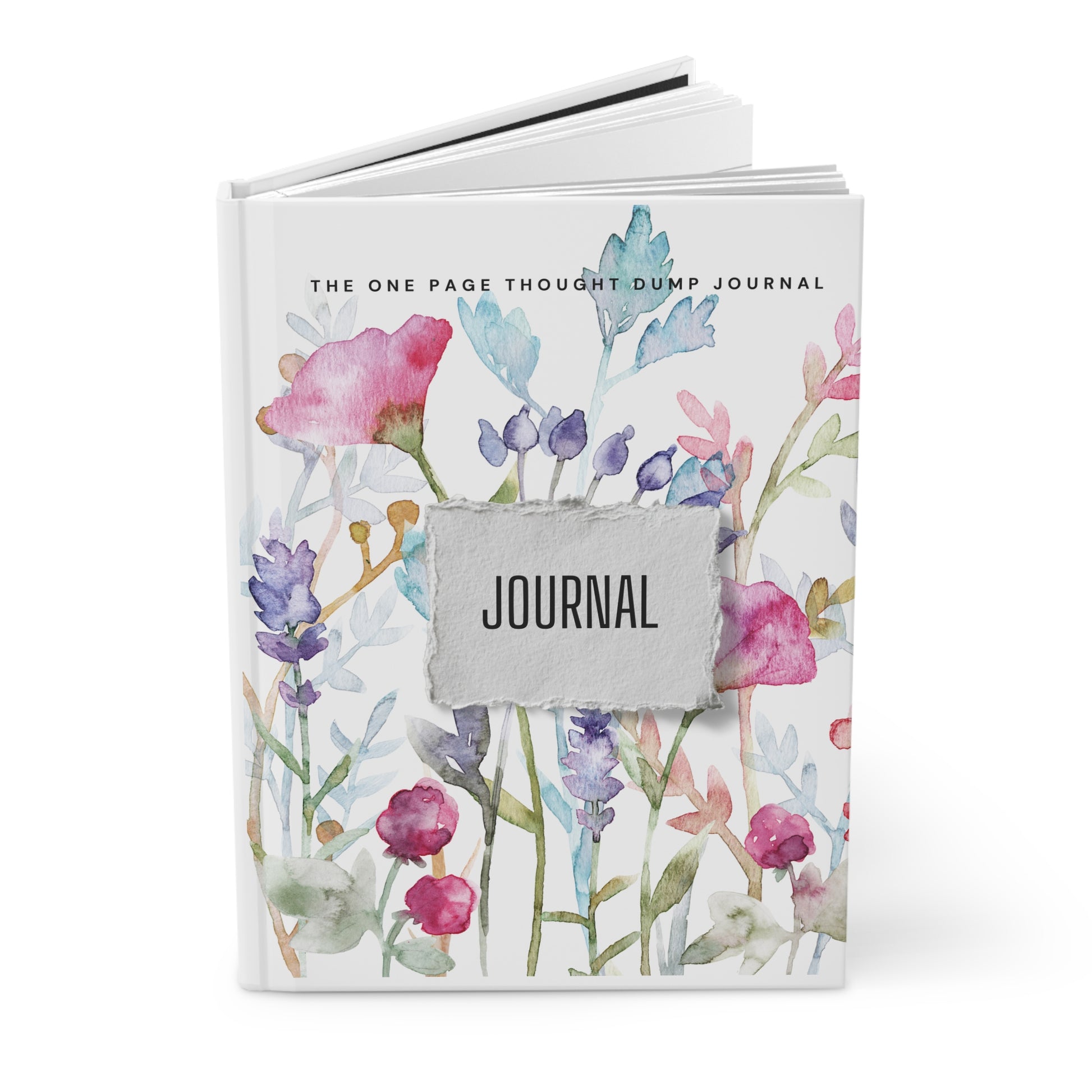 Luxury Floral Hardcover Journal Matte for journaling, notes, study, thought dump, planning - The Elysian Store