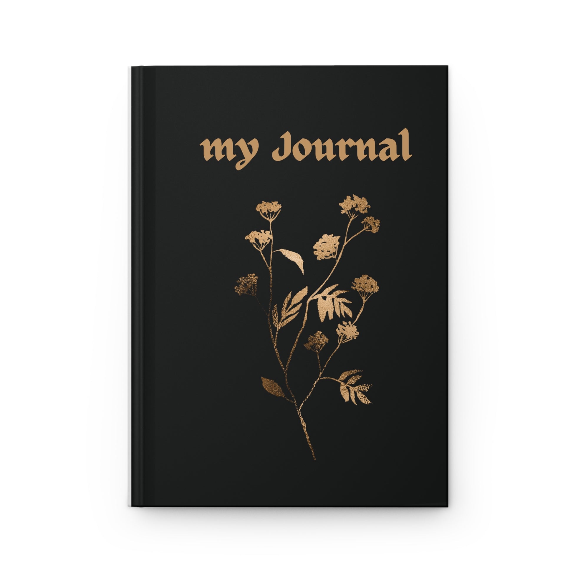 Premium Black background with golden design that’s royal and perfect for gifting, Hardcover Journal Matte for journaling, notes, study, thought dump, planning - The Elysian Store