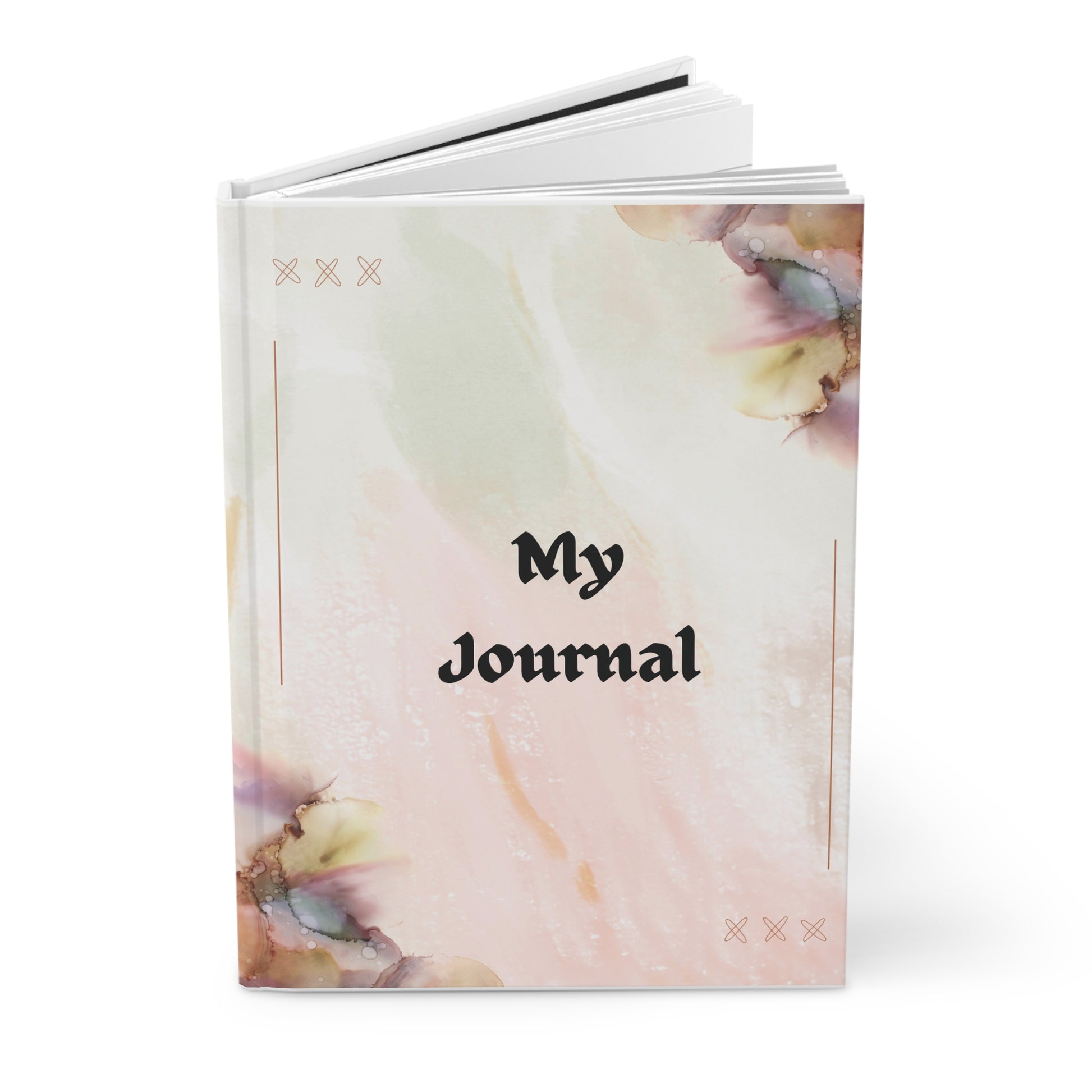 Dreamy Floral Hardcover Journal Matte for journaling, notes, study, thought dump, planning - The Elysian Store