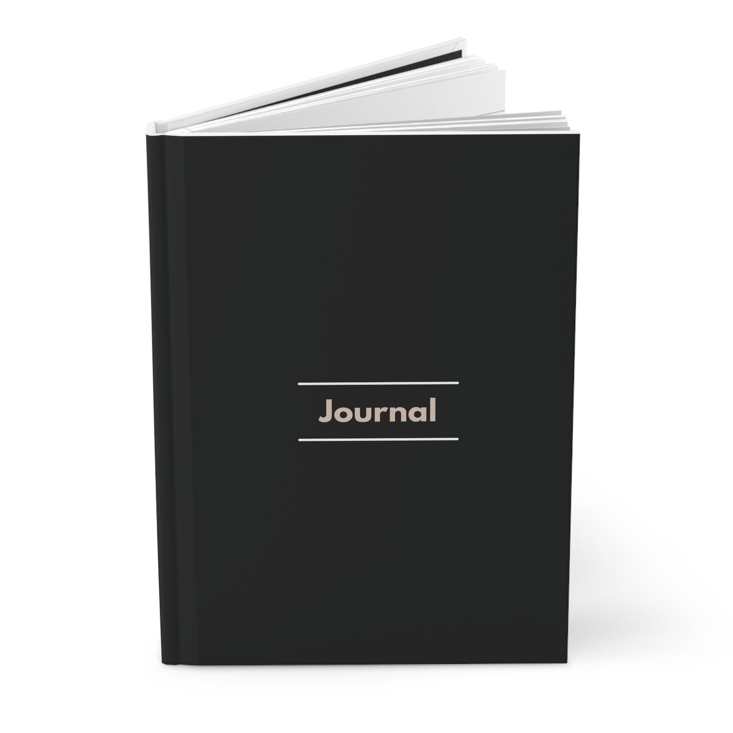 Premium black Hardcover Journal Matte for journaling, notes, study, thought dump, planning - The Elysian Store