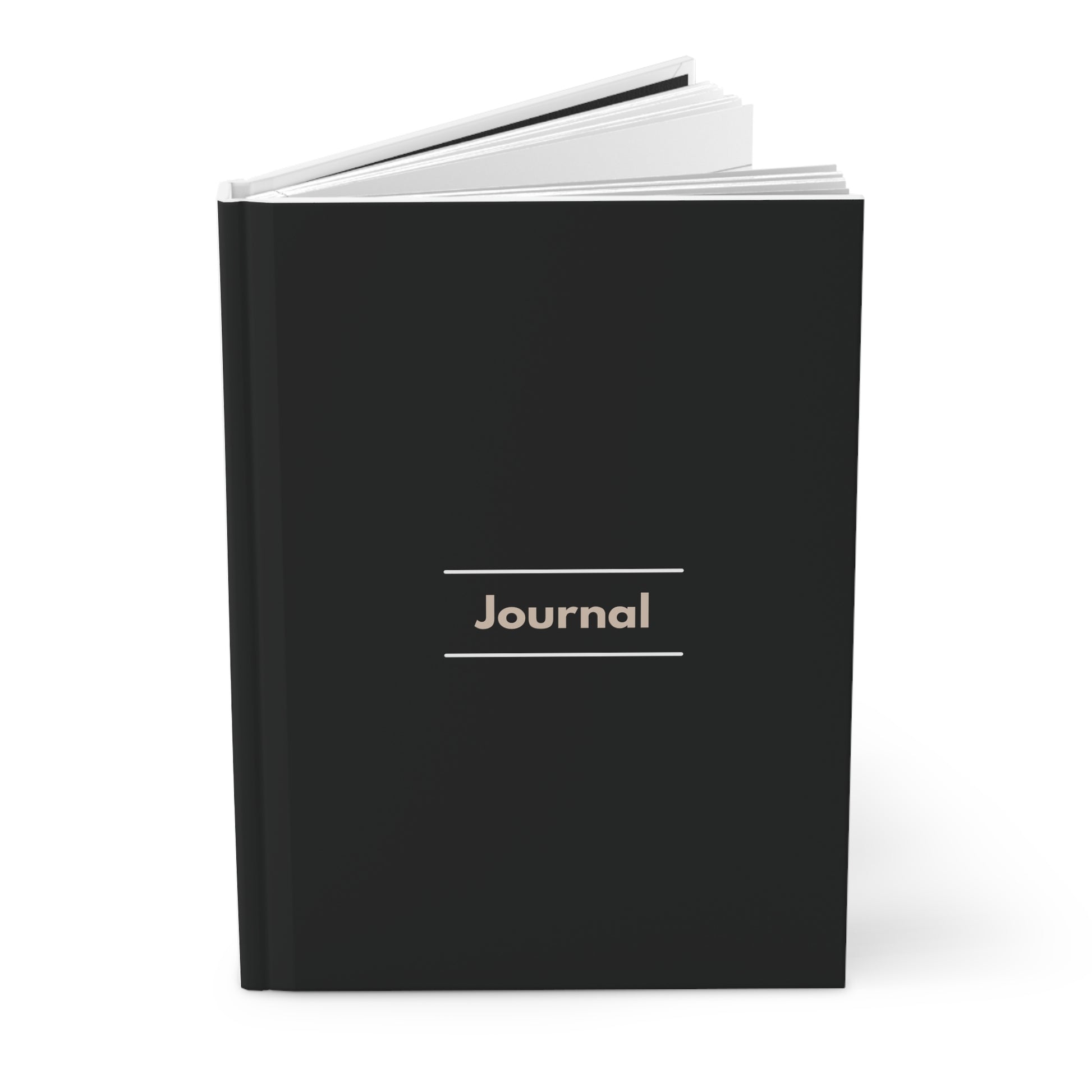 Premium black Hardcover Journal Matte for journaling, notes, study, thought dump, planning - The Elysian Store