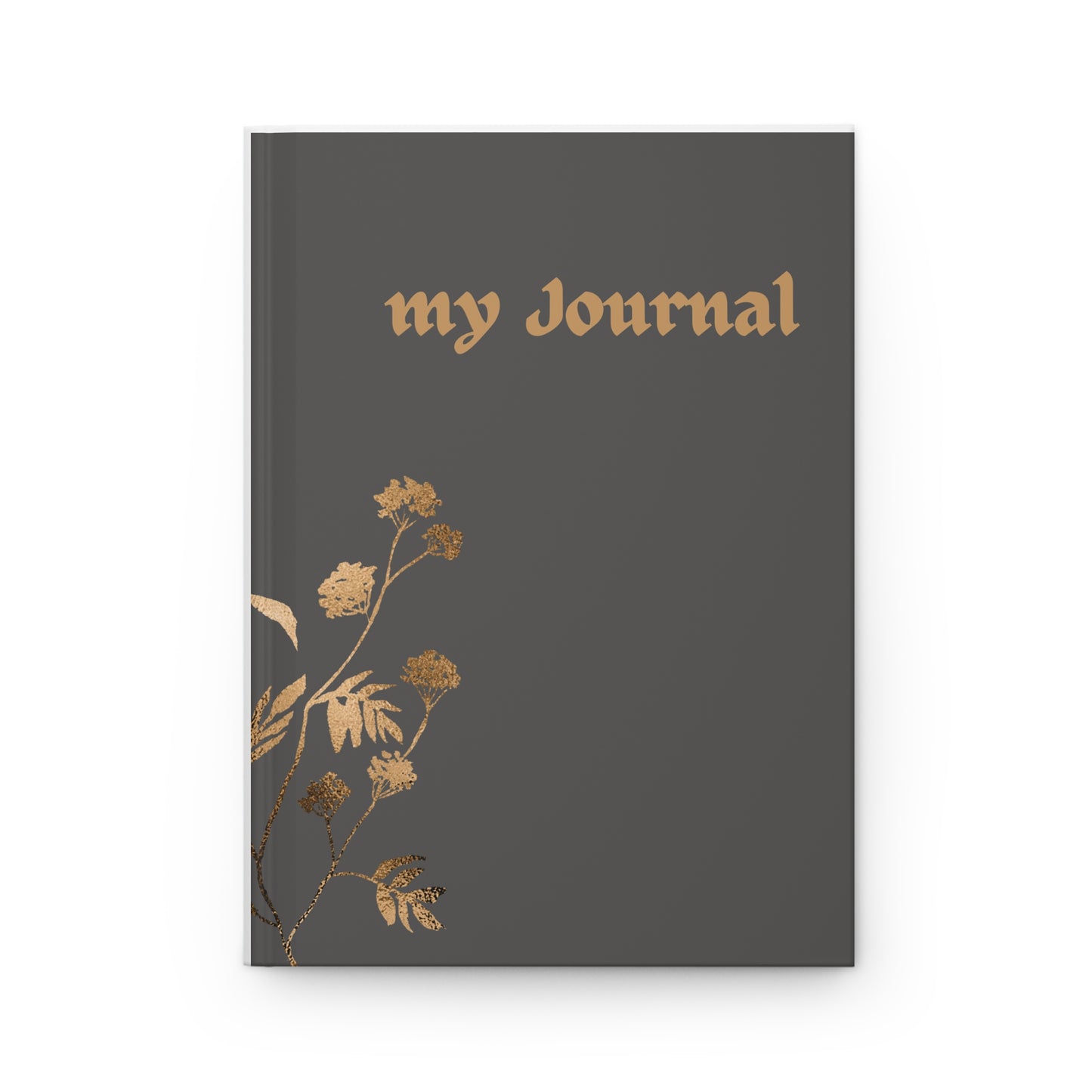 Elegant Grey Journal with luxury golden designs Hardcover Journal Matte for journaling, notes, study, thought dump, planning - The Elysian Store